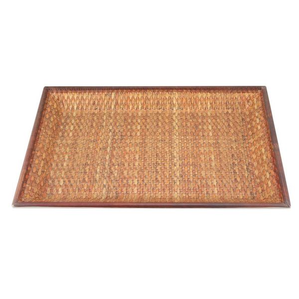 kitchen storage & organization practical rattan handwoven high wall severing tray platters plate over handles for breakfast drinks snac
kitchen storage & organization practical rattan handwoven high wall severing tray platters plate over handles for breakfast drinks snac