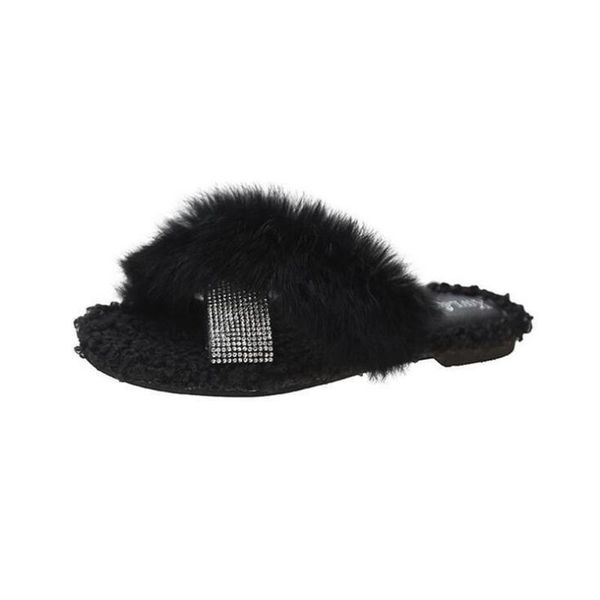 winter fashion women slippers faux fur warm shoes woman flats slip on handmade female crystal rhinestone flip flops, Black
winter fashion women slippers faux fur warm shoes woman flats slip on handmade female crystal rhinestone flip flops, Black