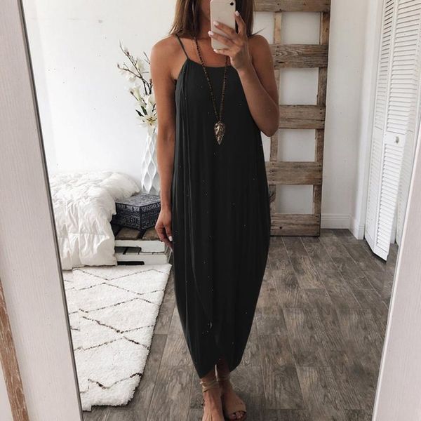 womens dress loose solid fashion dresses women summer straps sleeveless elegant holiday casual party beach drop, Black;gray
womens dress loose solid fashion dresses women summer straps sleeveless elegant holiday casual party beach drop, Black;gray