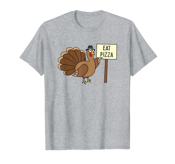 turkey eat pizza funny thanksgiving shirt kids vegan t-shirt, White;black 
turkey eat pizza funny thanksgiving shirt kids vegan t-shirt, White;black