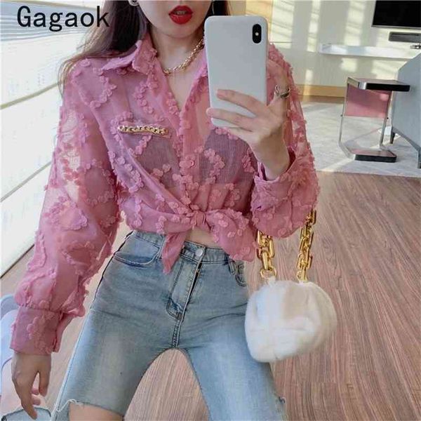 blouse women spring autumn chiffon solid lapel see through loose shirt fashion wild korean and blouses 210531, White
blouse women spring autumn chiffon solid lapel see through loose shirt fashion wild korean and blouses 210531, White