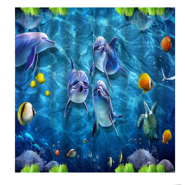 custom po curtain 3d stereo underwater world dolphins window drapes for children's room bedroom blackout decor sets &
custom po curtain 3d stereo underwater world dolphins window drapes for children's room bedroom blackout decor sets &