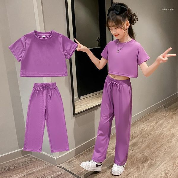 clothing sets clothes for girls solid color summer tshirt + pants set casual style children's tracksuits1, White
clothing sets clothes for girls solid color summer tshirt + pants set casual style children's tracksuits1, White