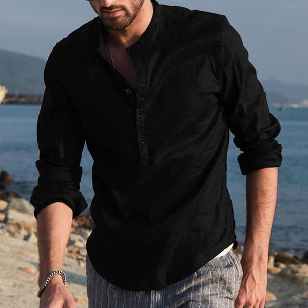 men's casual shirts summer hawaiian shirt baggy cotton linen solid pocket long sleeve turn-down collar -3xl camisas hombre, White;black
men's casual shirts summer hawaiian shirt baggy cotton linen solid pocket long sleeve turn-down collar -3xl camisas hombre, White;black