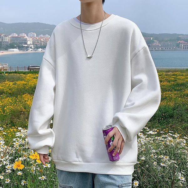 men's hoodies & sweatshirts 2021 autumn korean solid streetwear pullover casual o-neck male 7 colors m-5xl hw21338, Black
men's hoodies & sweatshirts 2021 autumn korean solid streetwear pullover casual o-neck male 7 colors m-5xl hw21338, Black