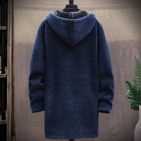 men's wool & blends men autumn winter long sleeve plush liner sweater zipper knitted coat cardigan, Black
men's wool & blends men autumn winter long sleeve plush liner sweater zipper knitted coat cardigan, Black