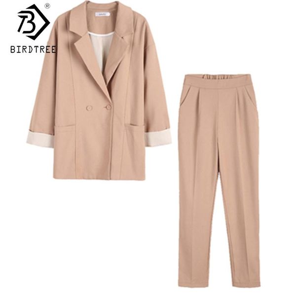 autumn arrival women suits two pieces set notched single button blazer +cropped pants fashion sets s08703k women's piece, White
autumn arrival women suits two pieces set notched single button blazer +cropped pants fashion sets s08703k women's piece, White