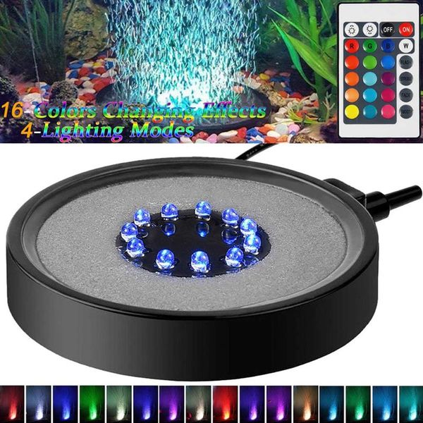 aquarium bubble light led fish tank bubbler remote controlled aquariums air stone disk lamp with 16 color changing 4 grow lights
aquarium bubble light led fish tank bubbler remote controlled aquariums air stone disk lamp with 16 color changing 4 grow lights