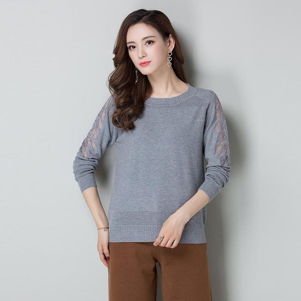 women's sweaters hollow lace sweater pullovers autumn spring ladies patchwork knit blouses long sleeve, White;black
women's sweaters hollow lace sweater pullovers autumn spring ladies patchwork knit blouses long sleeve, White;black