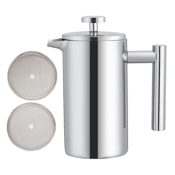 coffee pots pot french press stainless steel espresso machine double wall insulated teapot, 800ml
coffee pots pot french press stainless steel espresso machine double wall insulated teapot, 800ml