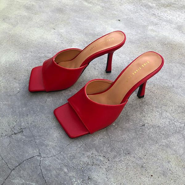 women fashion slippers high heels sandals slides square toe slip on mules shoes woman summer, Black
women fashion slippers high heels sandals slides square toe slip on mules shoes woman summer, Black
