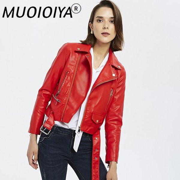 women's leather & faux ladies pu jacket fashion spring autumn black red coat women slim moto biker female jaquetas feminino
women's leather & faux ladies pu jacket fashion spring autumn black red coat women slim moto biker female jaquetas feminino