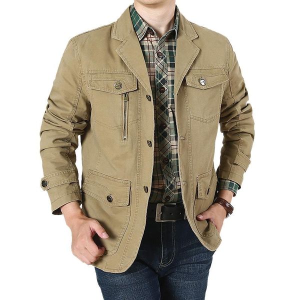 men's jackets men cotton jacket middle-aged casual suit solid color thick many pockets outerwear turn-down collar long sleeve windproof, Black;brown
men's jackets men cotton jacket middle-aged casual suit solid color thick many pockets outerwear turn-down collar long sleeve windproof, Black;brown