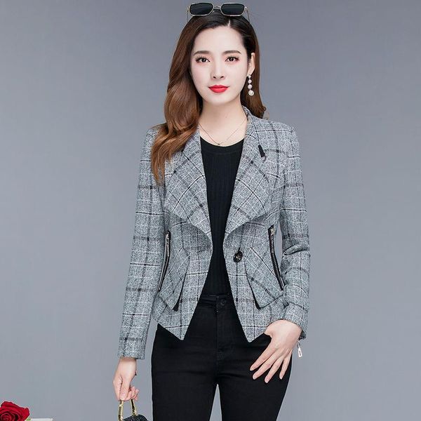 women's jackets coat 2021 wear short spring and autumn korean loose foreign style, Black;brown
women's jackets coat 2021 wear short spring and autumn korean loose foreign style, Black;brown