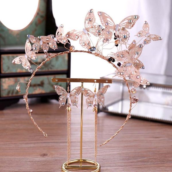 earrings & necklace vintage butterfly jewelry set gold color metal rhinestone tiaras and crowns tassel earring for women princess pageant di, Silver
earrings & necklace vintage butterfly jewelry set gold color metal rhinestone tiaras and crowns tassel earring for women princess pageant di, Silver