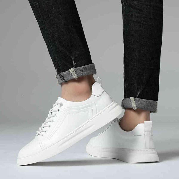 dress shoes 2021 men's casual summer breathable fashion white lace up sneakers genuine leather comfortable walking jvez, Black
dress shoes 2021 men's casual summer breathable fashion white lace up sneakers genuine leather comfortable walking jvez, Black