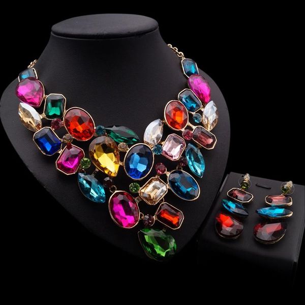 earrings & necklace yulaili colorful cubic zircon copper ladies crystal two jewelry sets, Silver
earrings & necklace yulaili colorful cubic zircon copper ladies crystal two jewelry sets, Silver
