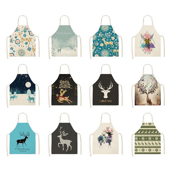 aprons 1pcs colourful cartoon kitchen apron christmas elk series cotton linen supplies
aprons 1pcs colourful cartoon kitchen apron christmas elk series cotton linen supplies