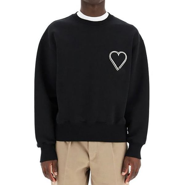 21fw love embroidery classic sweatshirt fashion solid high-end crewneck pullover casual simple street spring autumn sweater men women long s, Black
21fw love embroidery classic sweatshirt fashion solid high-end crewneck pullover casual simple street spring autumn sweater men women long s, Black