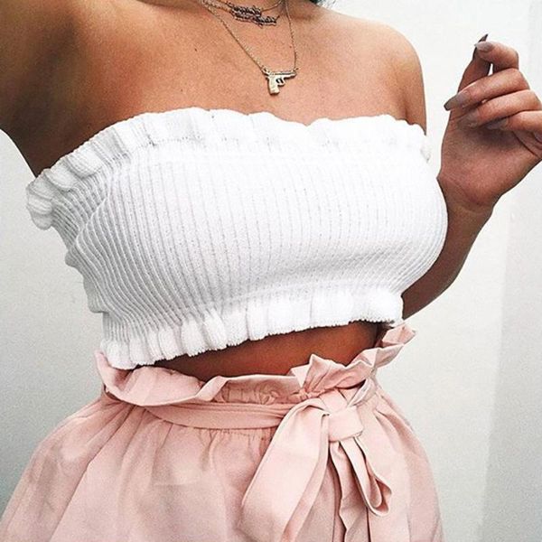 women's t-shirt women neon tube bandeau shirred crop tartan strapless wrap chest bustier camisole summer tee streetwear party, White
women's t-shirt women neon tube bandeau shirred crop tartan strapless wrap chest bustier camisole summer tee streetwear party, White