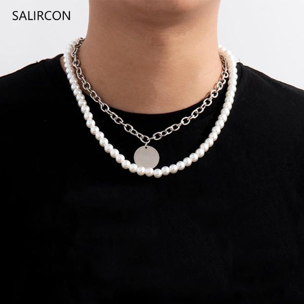 salircon silver color imitation pearl beeds chains necklace for women jewelry geometric statement letter pendant gift necklaces
salircon silver color imitation pearl beeds chains necklace for women jewelry geometric statement letter pendant gift necklaces