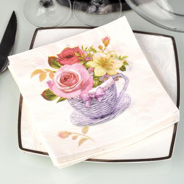 disposable dinnerware 20pcs festive party tissue napkins flower paper decoration
disposable dinnerware 20pcs festive party tissue napkins flower paper decoration