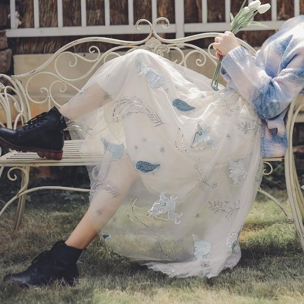 skirts spring sweet female lace mesh floral all-match drapeado long skirt from cartoons embroidered kawaii women's skirts, Black
skirts spring sweet female lace mesh floral all-match drapeado long skirt from cartoons embroidered kawaii women's skirts, Black