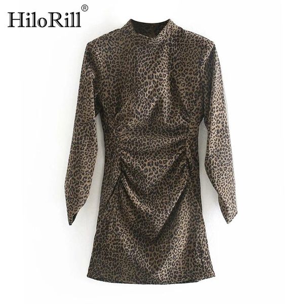 casual dresses hilorill women leopard mini dress retro stand neck a line pleated long sleeve chic autumn spring vestido de mujer, Black;gray
casual dresses hilorill women leopard mini dress retro stand neck a line pleated long sleeve chic autumn spring vestido de mujer, Black;gray