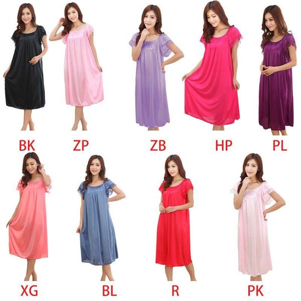 women's sleepwear mxma women summer ice silk oversized nightdress short sleeve lace patchwork nightgown, Black;red
women's sleepwear mxma women summer ice silk oversized nightdress short sleeve lace patchwork nightgown, Black;red