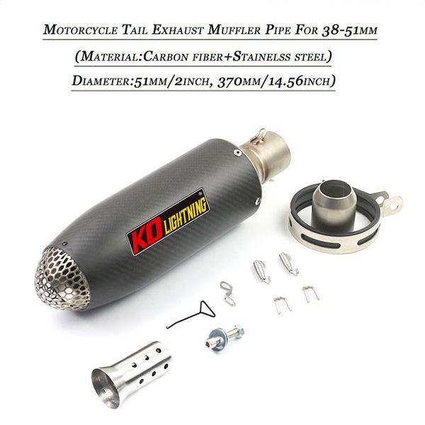 motorcycle exhaust system muffler pipe silp on for 38-51mm db killer carbon fiber refit tail vent tip tubes
motorcycle exhaust system muffler pipe silp on for 38-51mm db killer carbon fiber refit tail vent tip tubes