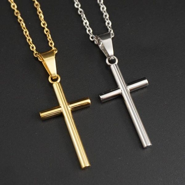 chains stainless steel cross necklace men pendant for women gold color crystal link chain prayer christian jewelry gift, Silver
chains stainless steel cross necklace men pendant for women gold color crystal link chain prayer christian jewelry gift, Silver