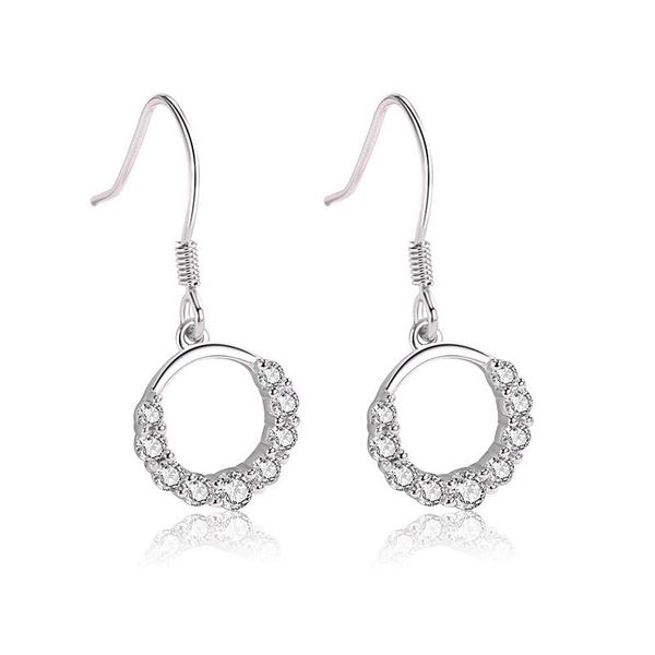 dangle & chandelier s925 sterling silver drop earrings for women sparkling diamond earring jewelry real 925 female kolczyki damskie
