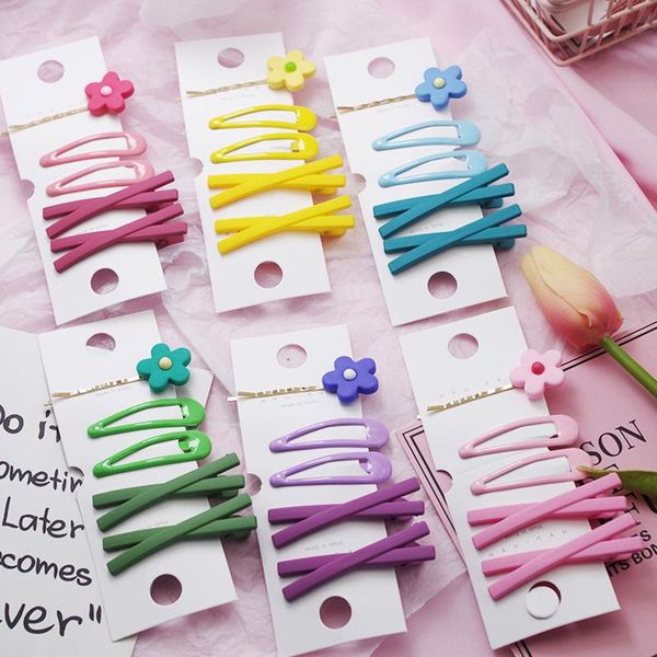 5pcs/set fashion girl small flower hair clip cute cream color bb frosted texture cross hairpin combination accessories, Slivery;white
5pcs/set fashion girl small flower hair clip cute cream color bb frosted texture cross hairpin combination accessories, Slivery;white