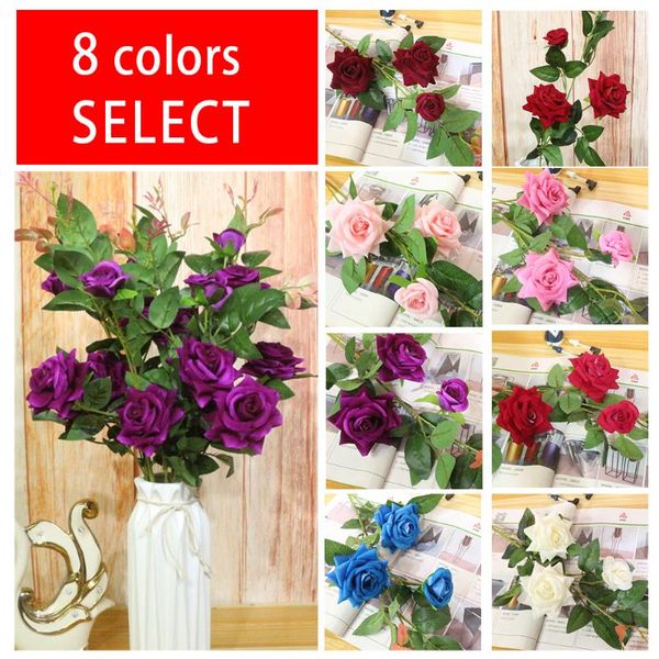 flone artificial flowers 3 heads rose real touch floral simulation flower branch wedding party home dining room decoration decorative & wrea
flone artificial flowers 3 heads rose real touch floral simulation flower branch wedding party home dining room decoration decorative & wrea