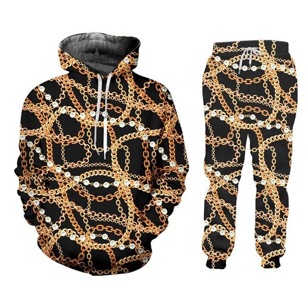 men's tracksuits ifpd 2 pieces suit baroque style 3d print crown golden chain luxury hoodies and jogger pants men set pullover, Gray
men's tracksuits ifpd 2 pieces suit baroque style 3d print crown golden chain luxury hoodies and jogger pants men set pullover, Gray