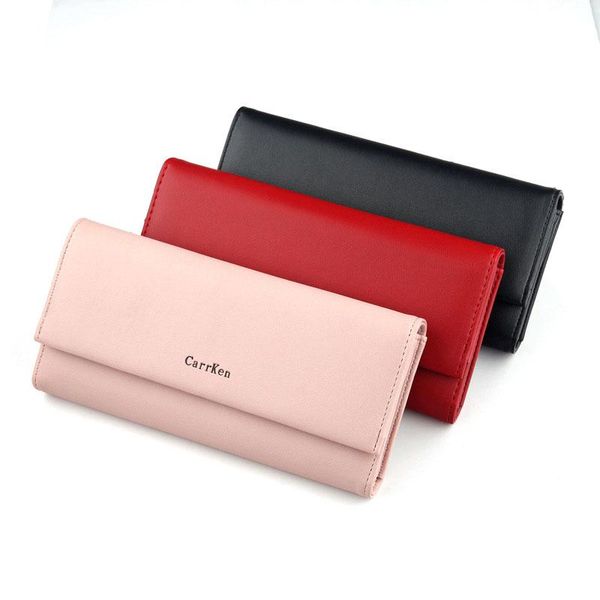 wallets carrken women long clutch wallet large capacity female purse lady purses phone pocket card holder carteras 2021, Red;black
wallets carrken women long clutch wallet large capacity female purse lady purses phone pocket card holder carteras 2021, Red;black