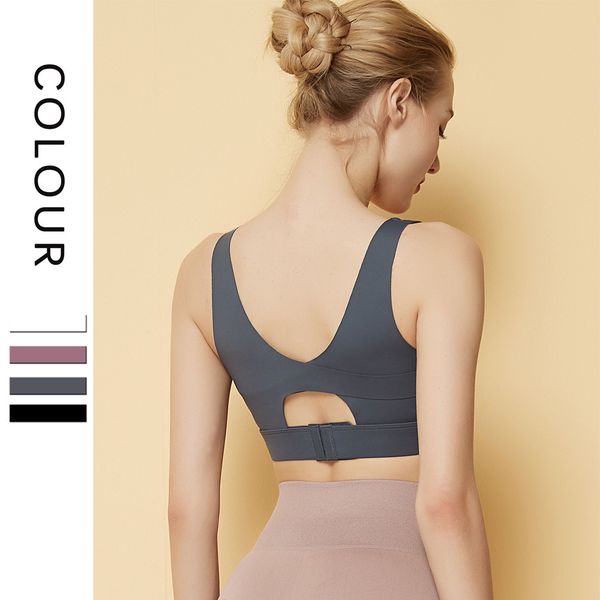 seamless fixed one-piece sports underwear women back anti sagging vest high strength shockproof running fitness bra, Black;white
seamless fixed one-piece sports underwear women back anti sagging vest high strength shockproof running fitness bra, Black;white