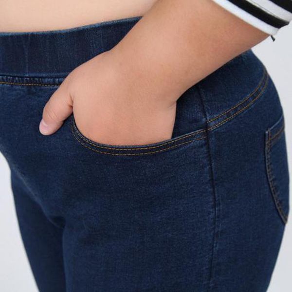 2021plus size 8xl 7xl l elastic high waist femme jeans pencil pants spring casual jeans women high stretch trousers denim pants, Blue 
2021plus size 8xl 7xl l elastic high waist femme jeans pencil pants spring casual jeans women high stretch trousers denim pants, Blue