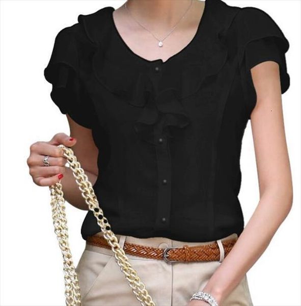 5xl plus size 2015 summer womens shirt short sleeve chiffon casual ruffles shirts blusas, White
5xl plus size 2015 summer womens shirt short sleeve chiffon casual ruffles shirts blusas, White