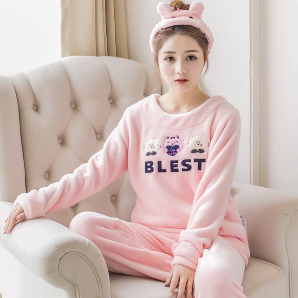 2021new flannel pajamas nightwear sleepwear set winter warm simple long sleeve leisure pure color lovely women home wear suit, Black;red
2021new flannel pajamas nightwear sleepwear set winter warm simple long sleeve leisure pure color lovely women home wear suit, Black;red