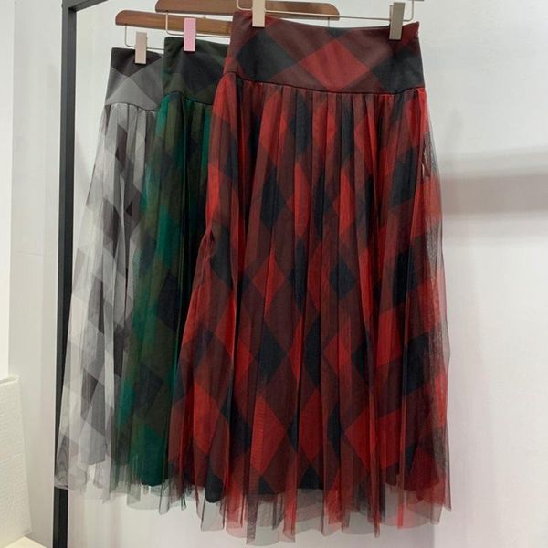 skirts runway vintage plaid women midi skirt 2021 summer waist mesh pleated lady party vestidos clothes, Black
skirts runway vintage plaid women midi skirt 2021 summer waist mesh pleated lady party vestidos clothes, Black