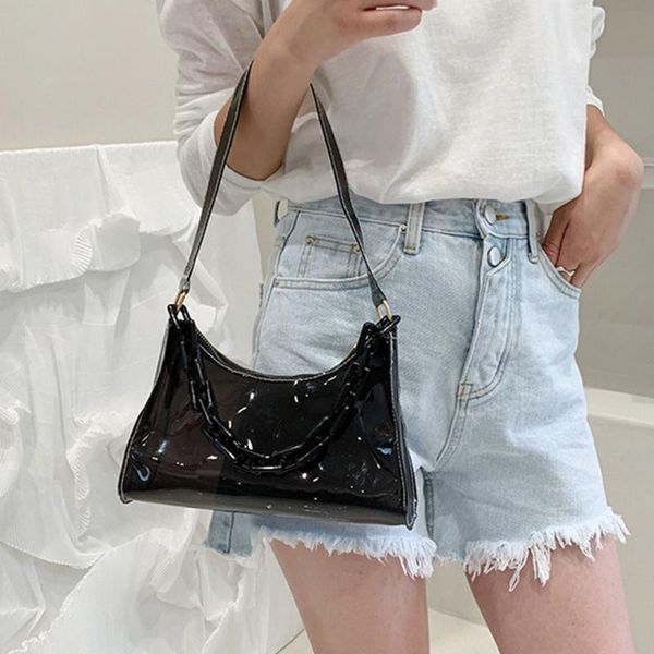 evening bags transparent clear jelly handbag women fashion solid pvc shoulder bag female elegant party underarm shopping tote
evening bags transparent clear jelly handbag women fashion solid pvc shoulder bag female elegant party underarm shopping tote