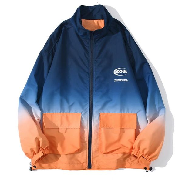men's jackets gradient patchwork pockets cargo coats men hip hop color block zip streetwear harajuku track windbreaker, Black;brown
men's jackets gradient patchwork pockets cargo coats men hip hop color block zip streetwear harajuku track windbreaker, Black;brown