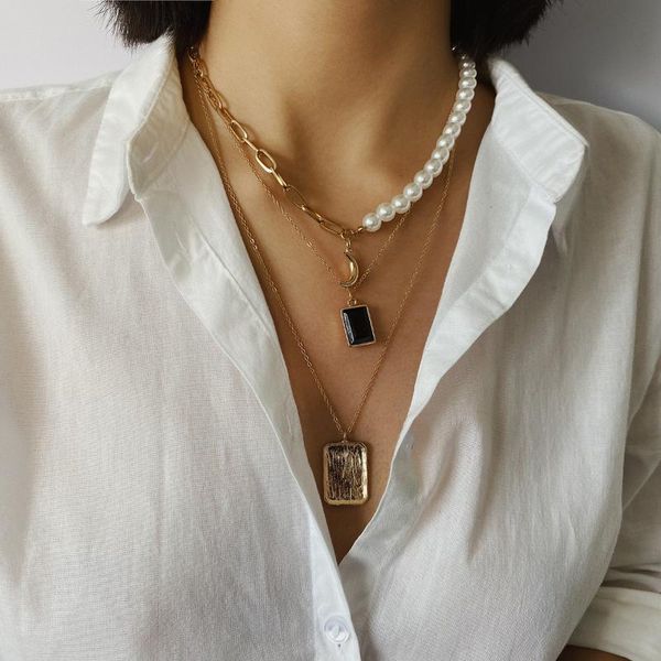 pendant necklaces miltilayer geometric hollow thick chain necklace accessories for women portrait-outline square rhinestone, Silver
pendant necklaces miltilayer geometric hollow thick chain necklace accessories for women portrait-outline square rhinestone, Silver