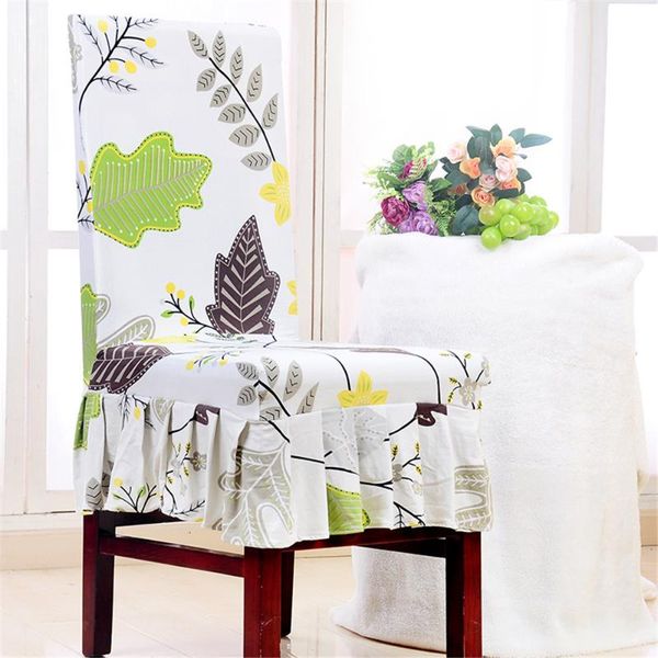 chair covers home elastic printing stretch skirt cover office stool set el restaurant coverings