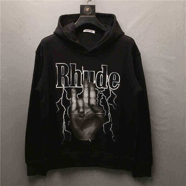 luxury high men rhude shocker hoodies hoody hooded sweatshirts velvet cotton drake thicken fleece pullover #c60, Black
luxury high men rhude shocker hoodies hoody hooded sweatshirts velvet cotton drake thicken fleece pullover #c60, Black