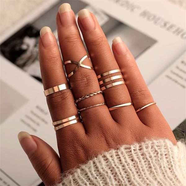 cluster rings fashion gold silver color round hollow geometric set for women cross twist open ring joint 2021 female jewelry, Golden;silver
cluster rings fashion gold silver color round hollow geometric set for women cross twist open ring joint 2021 female jewelry, Golden;silver