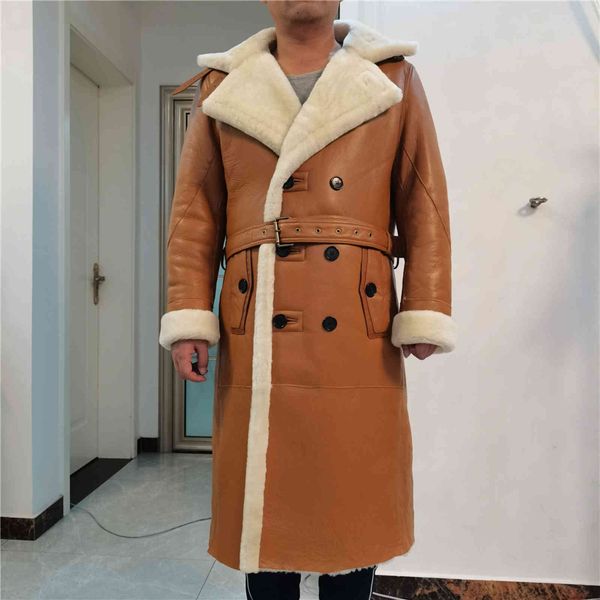 men's sheep coat, leather collar, fashionable formal drs, luxurious, thick, long and warm in winter, Black
men's sheep coat, leather collar, fashionable formal drs, luxurious, thick, long and warm in winter, Black