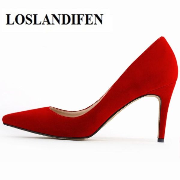 classic pointed toe mid 8cm high heels women pumps shoes faux suede spring brand wedding big size escarpi dress, Black
classic pointed toe mid 8cm high heels women pumps shoes faux suede spring brand wedding big size escarpi dress, Black