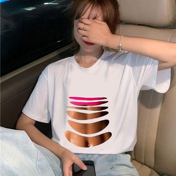 women's t-shirt muscle print women short sleeve o neck loose tshirt tee shirt clothes casual hip hop, White
women's t-shirt muscle print women short sleeve o neck loose tshirt tee shirt clothes casual hip hop, White